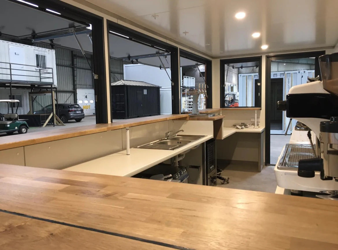 Contenedor de café/bar de 20 pies – Espacio Gastronómico