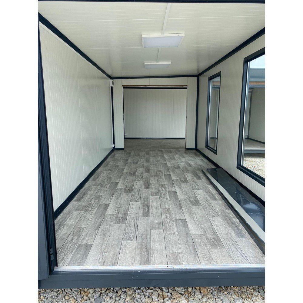 Módulo comercial combinado de 2 piezas, 3 x 6 m (36 m²)
