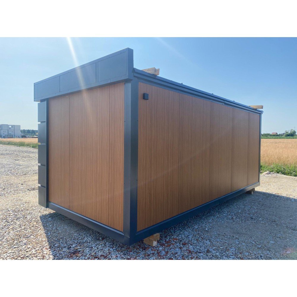 Módulo comercial combinado de 2 piezas, 3 x 6 m (36 m²)